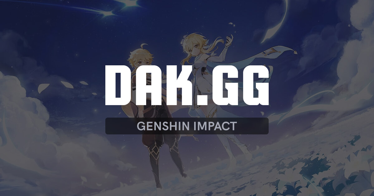Genshin Stats Tracker - DAK.GG